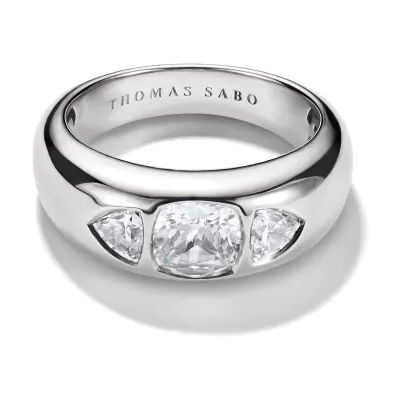 Thomas Sabo TR2525-051-14-56 Silver Ring With White Zirconia Jewellery