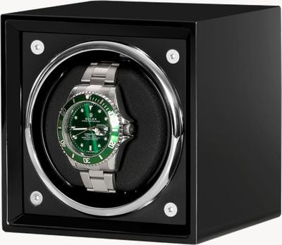 Watch Accessories Automatic Luxury Watch Winder | Black Matt Finish | 4 Rotation Mode | Cotton Watch Pillow | No Watch WINDER-2023-BLACK