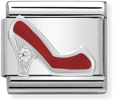 Nomination Classic Red Stiletto Sterling Silver & Steel Enamel Charm 330305/10