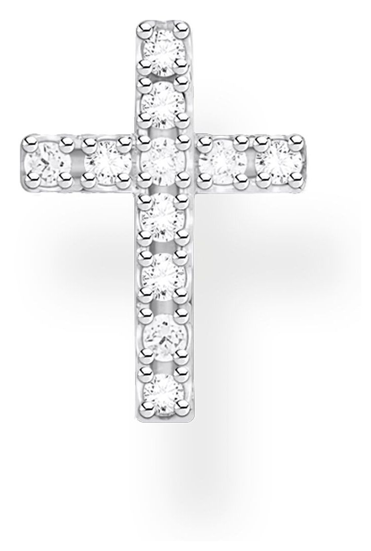Thomas Sabo H2131-051-14 Sterling Silver Single Cross Stud Jewellery