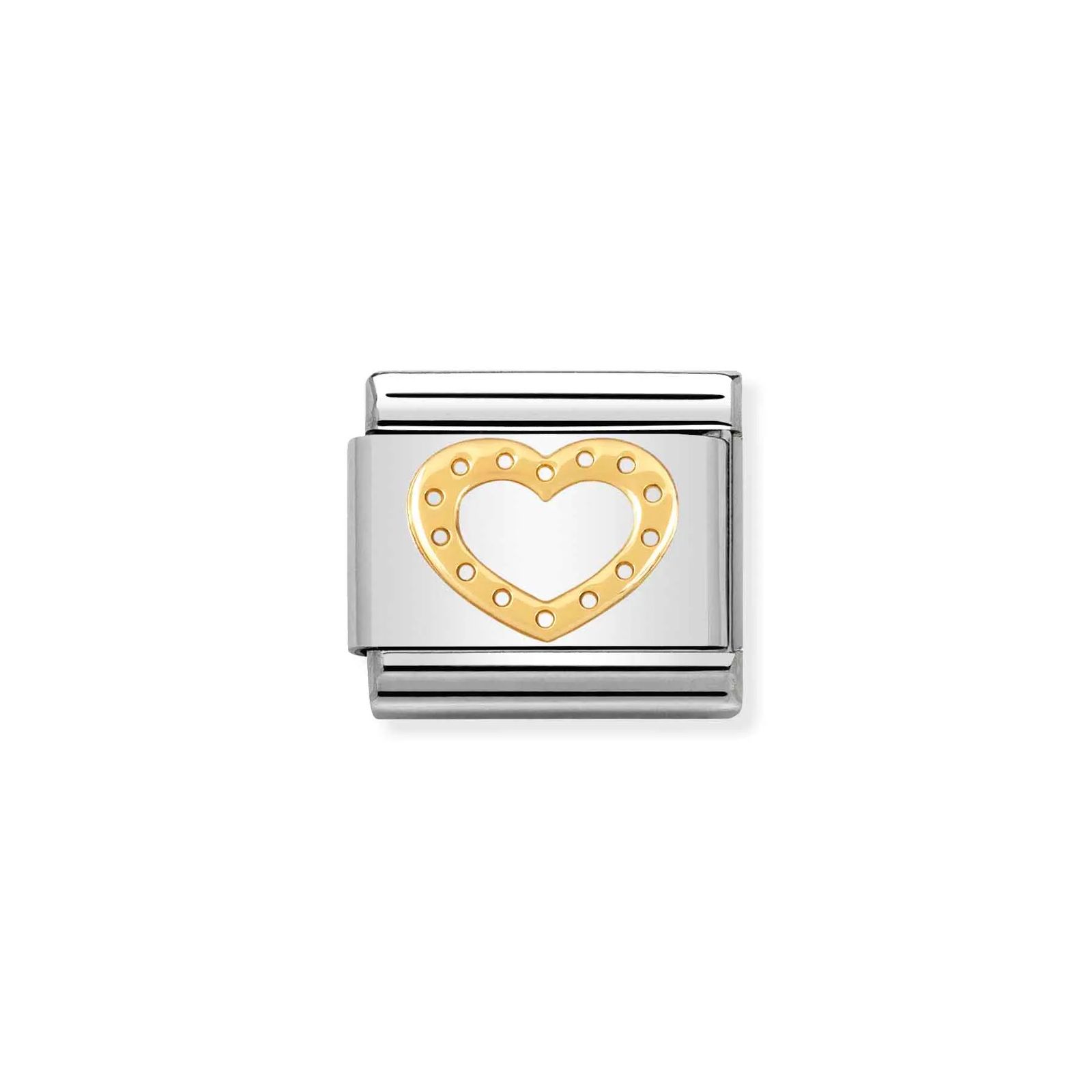 Nomination 030116/19 Classic Love Heart 18ct Gold & Steel Jewellery