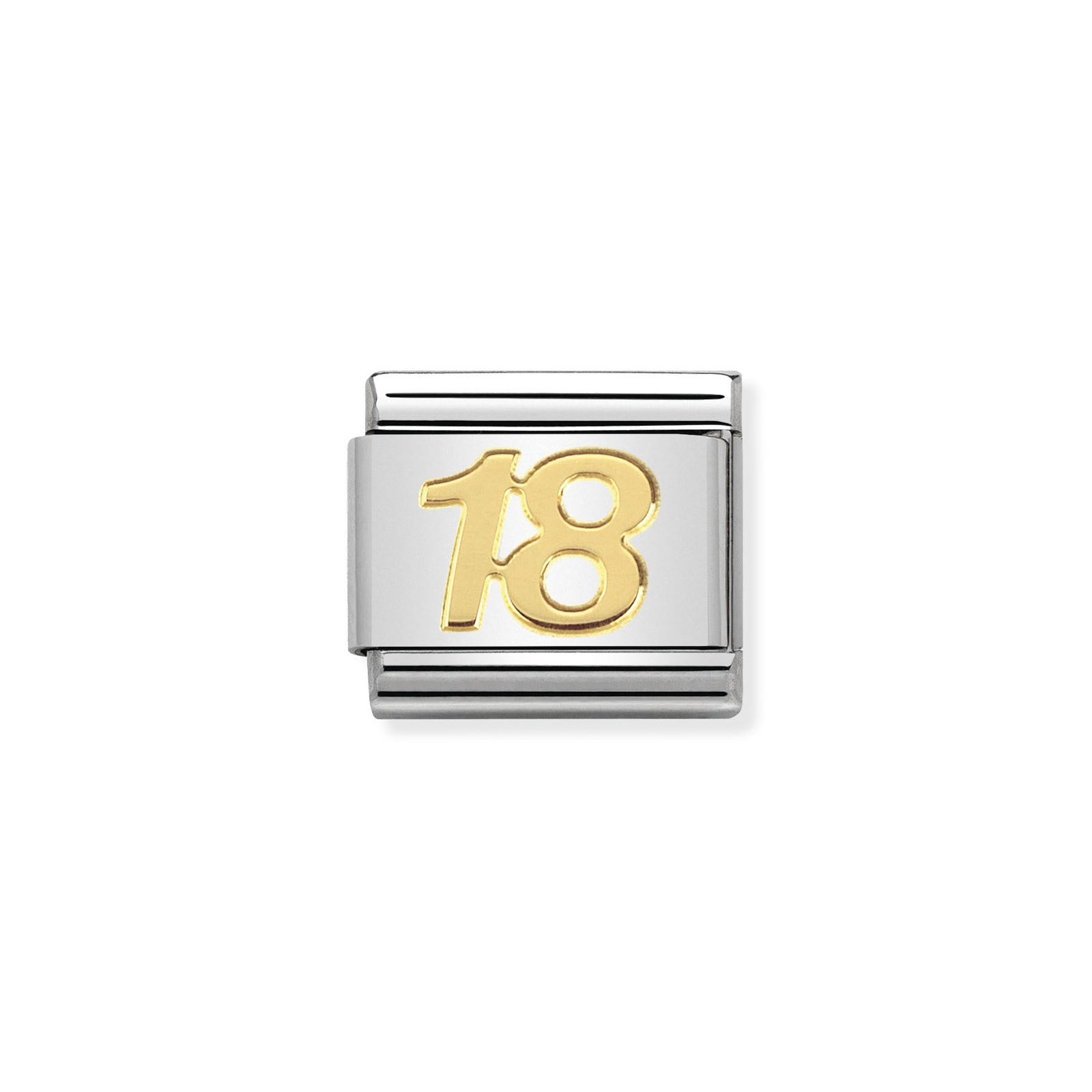 Nomination 030109/34 Classic 18 18ct Gold & Steel Charm Jewellery