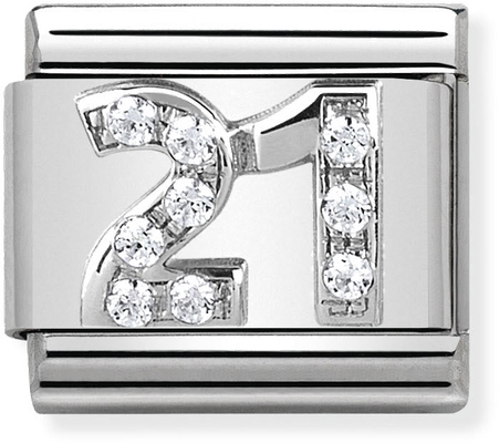 Nomination Classic 21 Sterling Silver & Steel Charm 330304/19