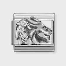 Nomination Classic Leo Cubic Zirconia Sterling Silver Charm 330326/05