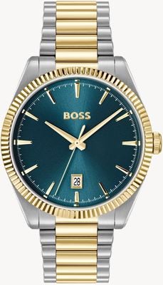 BOSS CHESWICK Three-Hand Quartz (40mm) Blue Dial / Two-Tone Stainless Steel Bracelet 1514311