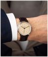 STERNGLAS Lumatic Brown Leather Strap Cream Dial Automatic Watch S01-LM26-BR03 - alternate view 2