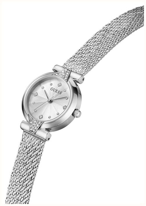 Guess Womens Louisa Silver-Tone Sunray Dial Silver-Tone Mesh Bracelet GW1086L1 - alternate view 4