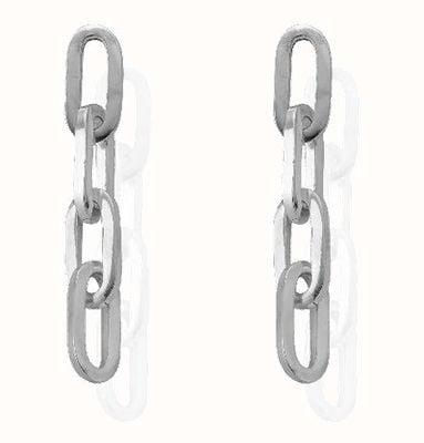 ChloBo Mini Four Link Sterling Silver Earrings CC-S-ER-5-S1