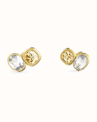 Guess Guess Womens Mamounia 12mm 4G & Crystals Studs UBE05572YG