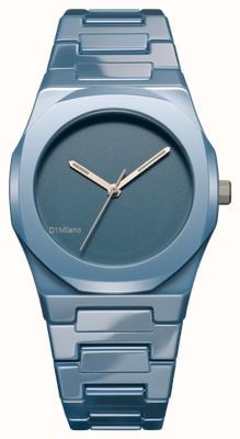 D1 Milano Ceramica Pure Indigo (37mm) Matte Blue Dial / Light Blue Ceramic Bracelet CEBU05