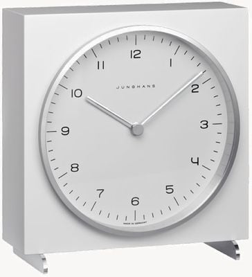 Junghans Max Bill Quartz Table Clock White 363/2210.00