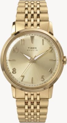 Timex MARLIN Quartz 34mm Stainless Steel Gold Tone Bracelet TW6A04000