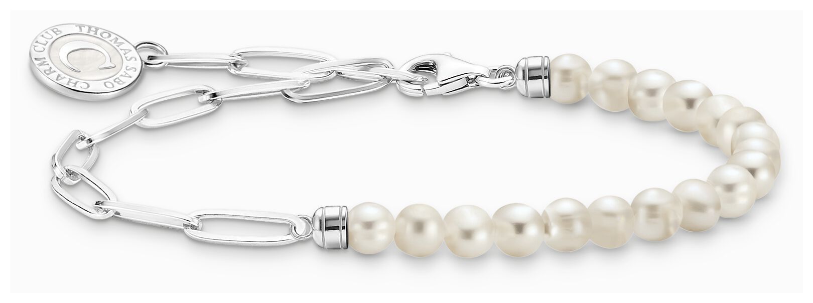 Thomas Sabo A2129-158-14-L13V Charm Bracelet With White Jewellery