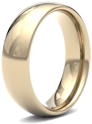 James Moore Wedding Ring  | 9ct Yellow Gold | 6mm | Medium | Size Traditional Court | AG_6GMC-9Y AG_6GMC-9Y