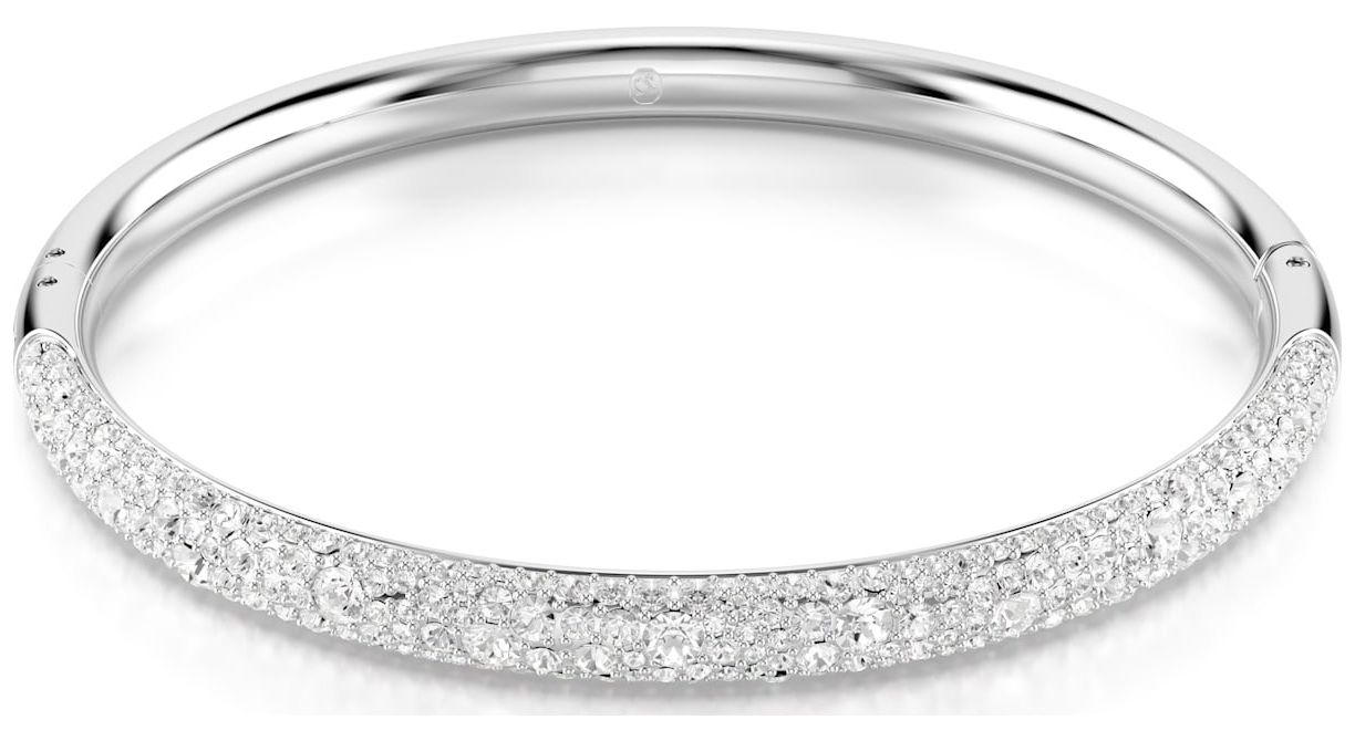 Swarovski 5684241 Meteora Bangle Snow Pavé White Crystals Jewellery