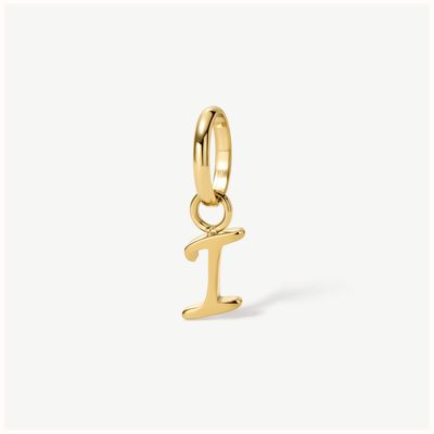 D.LOUISE Gold Tone Mini Italic Initial Charm - I CH-39-09