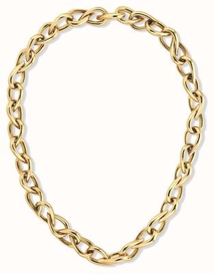 Calvin Klein SCULPTURED DROPS Gold-Plated Chunky Chain Necklace 35000954