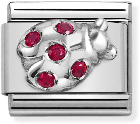 Nomination Classic Ladybird Sterling Silver & Steel Charm 330304/36
