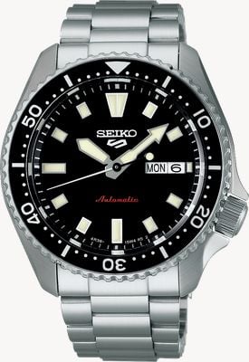 Seiko 5 Sports SKX Redux Automatic (42.5mm) Kuro Black Dial / Stainless Steel Bracelet SRPL85K1