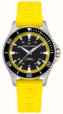 Hamilton Khaki Navy Scuba Automatic (40mm) Black Dial / Acid Yellow Rubber Strap H82395332