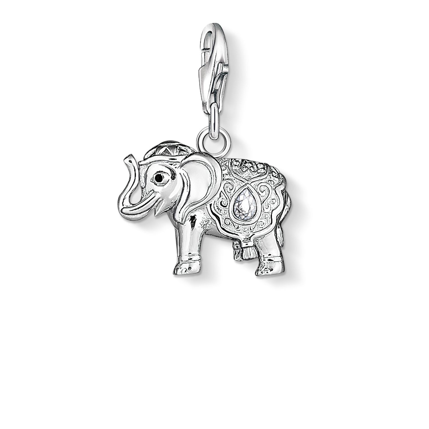 Thomas Sabo 1050-041-14 Elephant Charm White 925 Sterling Jewellery