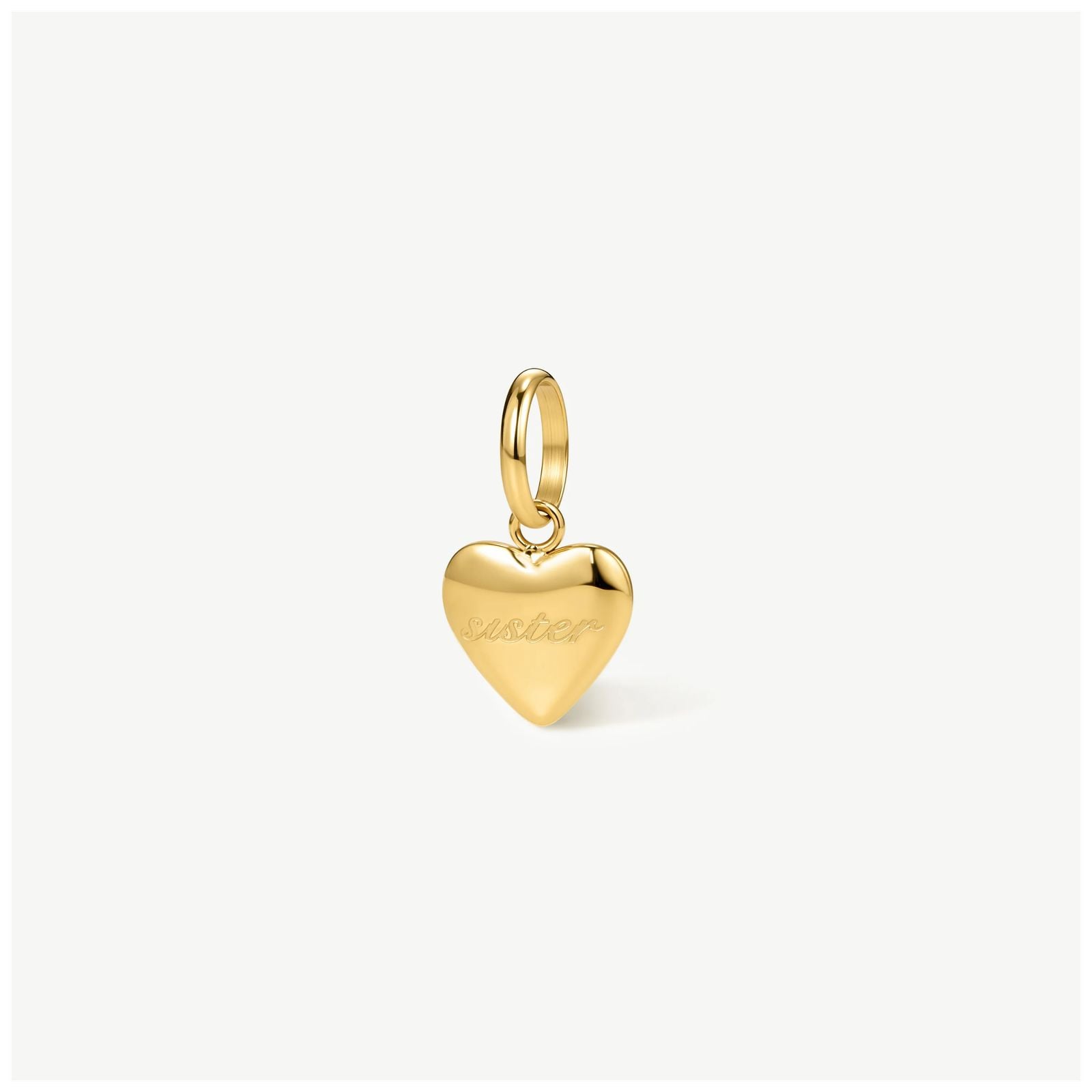 D.LOUISE CH-47 Gold Tone Mini Sister Heart Charm Jewellery