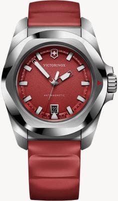 Victorinox I.N.O.X. Quartz (41mm) Red Dial / Red Rubber Strap 242029