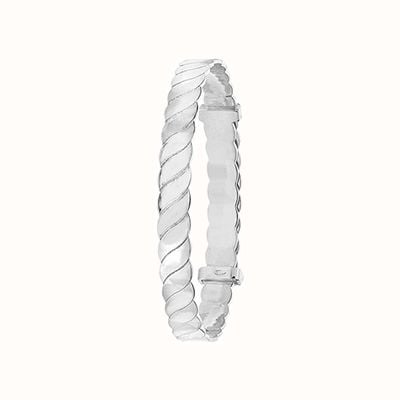 James Moore TH SILVER BABIES TWISTED EXPANDABLE BANGLE G4408