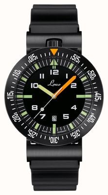 Laco Atacama.3 Automatic (46mm) Matte Black Dial / Black Rubber Strap 861632.3