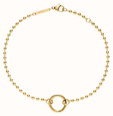 D.LOUISE Chapters 14ct Yellow Gold PVD 16.5cm Charm Bracelet SDB-05-16