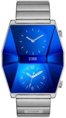 STORM ZAREX Dual-Dial Quartz (40.5mm) Lazer Blue Dial / Stainless Steel Bracelet 47561/LB