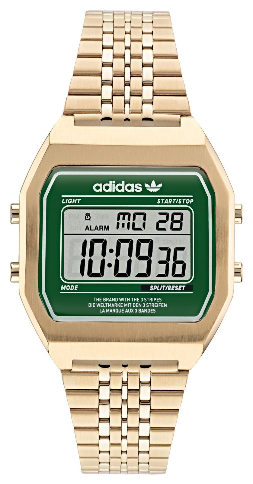 Adidas AOST22071-Exdisplay DIGITAL TWO | Green Dial | Gold Watch