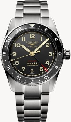 LONGINES Spirit Zulu Time GMT Titanium Automatic (39mm) Anthracite Dial / Titanium Bracelet L38021536