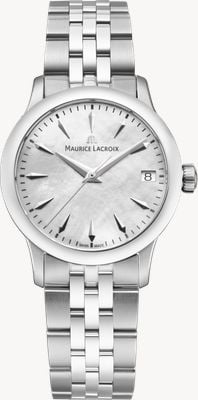 Maurice Lacroix 1975 Quartz (33mm) Mother-of-Pearl Dial / Stainless Steel Bracelet 751006-SS002-160-1
