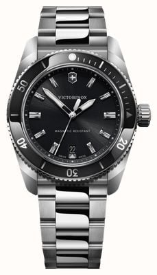 Victorinox Maverick Quartz (39mm) Black Dial / Stainless Steel Bracelet 242097