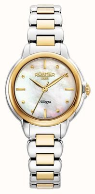 Roamer Women's Allegra (32mm) Mother-of-Pearl Dial / Two-Tone Stainless Steel Bracelet 977847 47 20 20