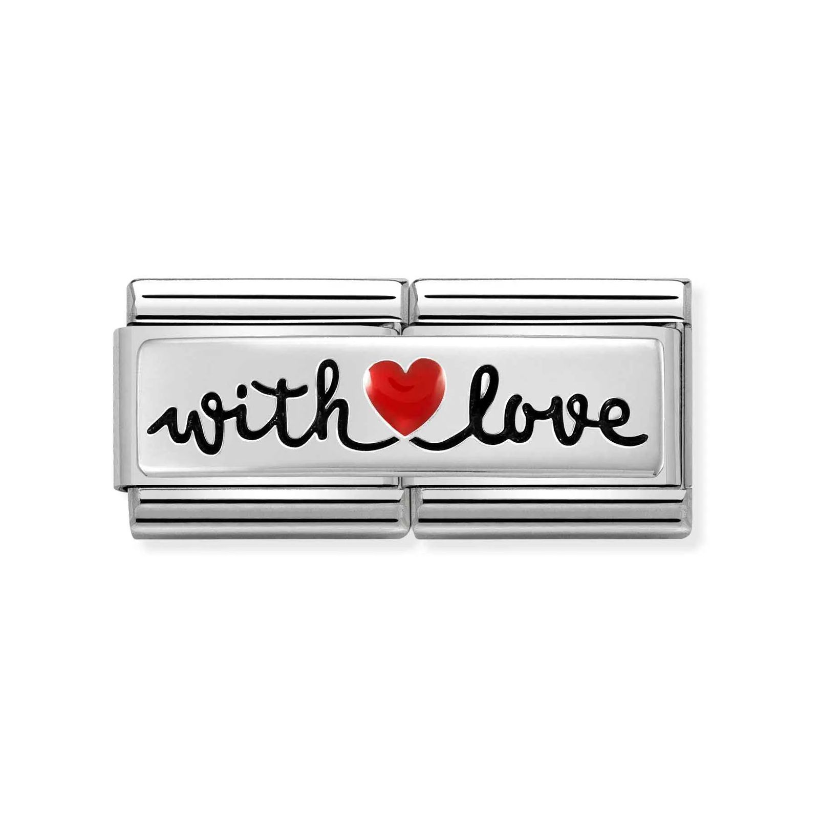 Nomination 330721/09 Classic Heart Sterling Silver & Steel Jewellery