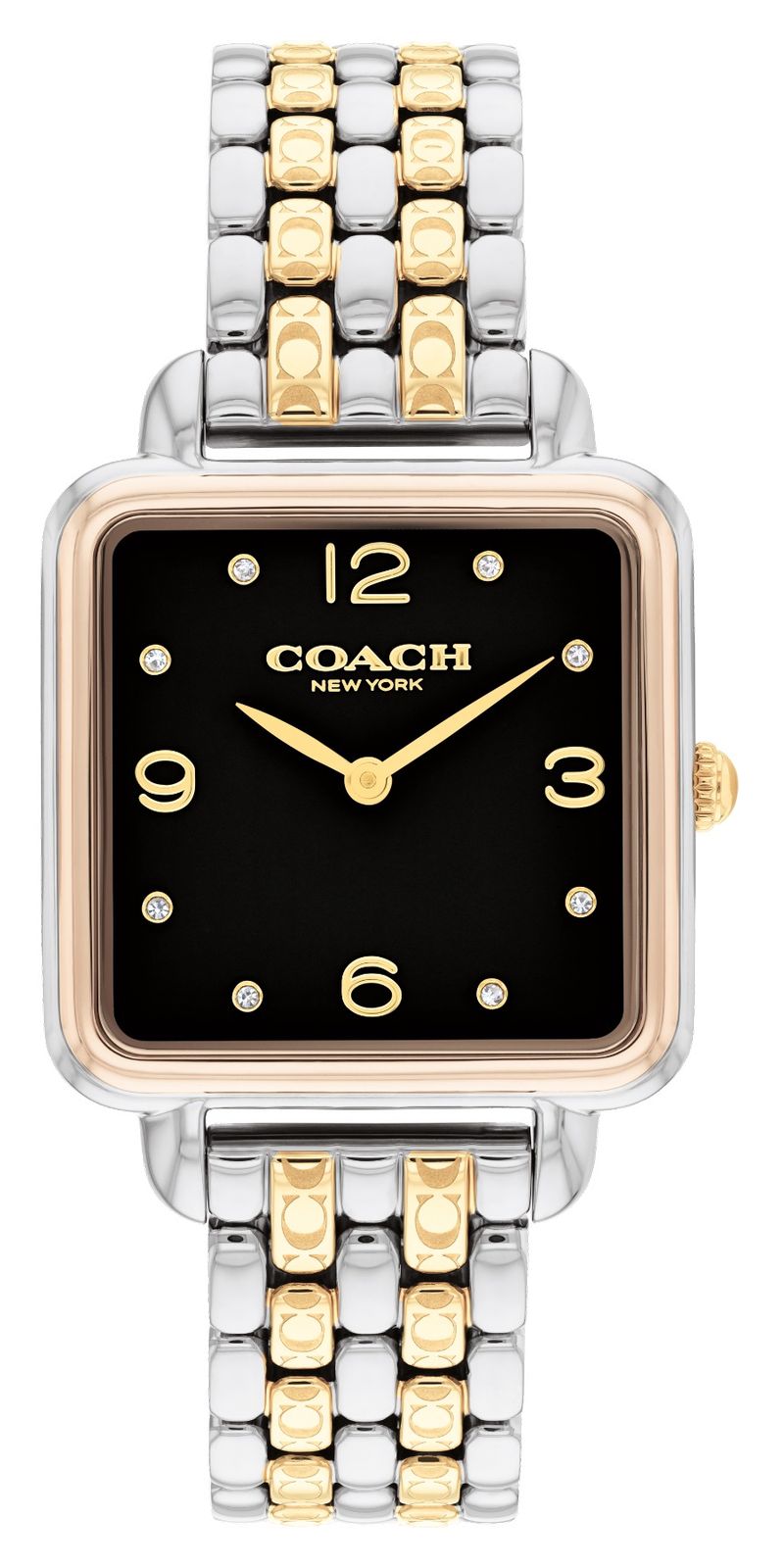 Coach 14504496 Cass (28mm) Black Dial / Two-Tone Stainless Watch