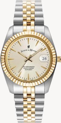 Jacques Du Manoir Inspiration Classic (36mm) Gold Dial / Two-Tone Stainless Steel Bracelet JWG02202