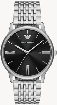 Emporio Armani Men's (42mm) Black Dial / Stainless Steel Bracelet AR11600