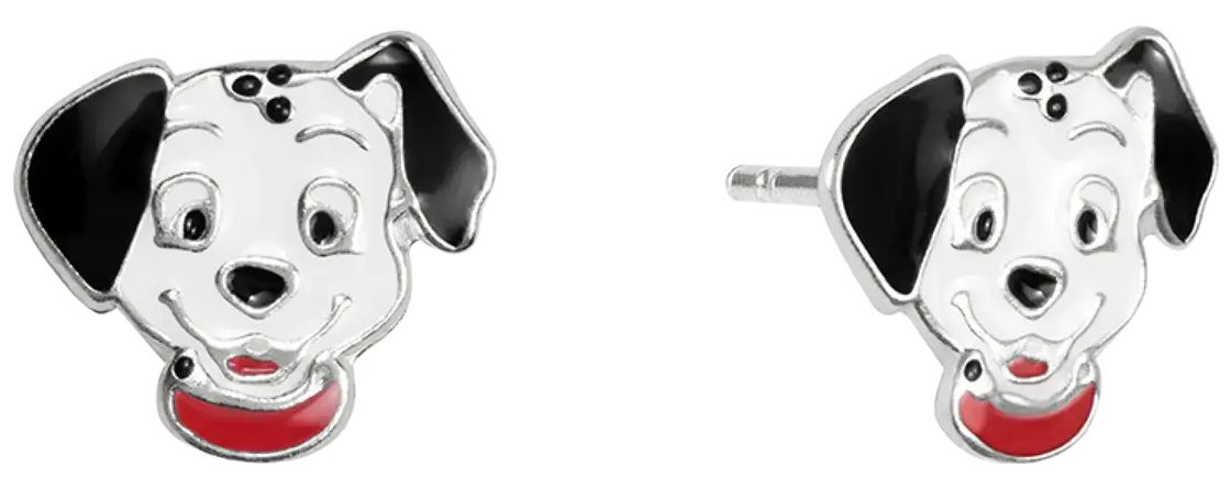 Disney E908017SL.PH Silver 101 Dalmations Stud Earrings Jewellery
