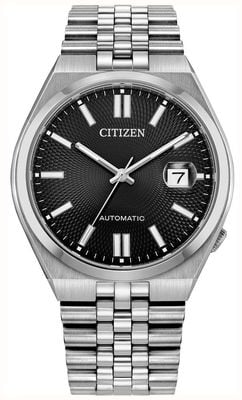 Citizen Tsuyosa 60 Automatic (40mm) Textured Sunray Black Dial / Stainless Steel Bracelet NK0020-55E