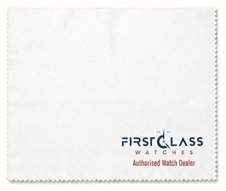 First Class Watches White Logo Polishing Cloth J59515 First Class Watches White Logo Polishing Cloth J59515