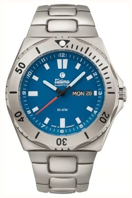 Tutima Glashütte M2 Seven Seas Automatic (44mm) Blue Dial / Titanium Bracelet 6151-12 