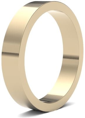 James Moore Wedding Rings | 9ct Yellow Gold | 4mm | Medium | Flat | AG_4LMF-9Y