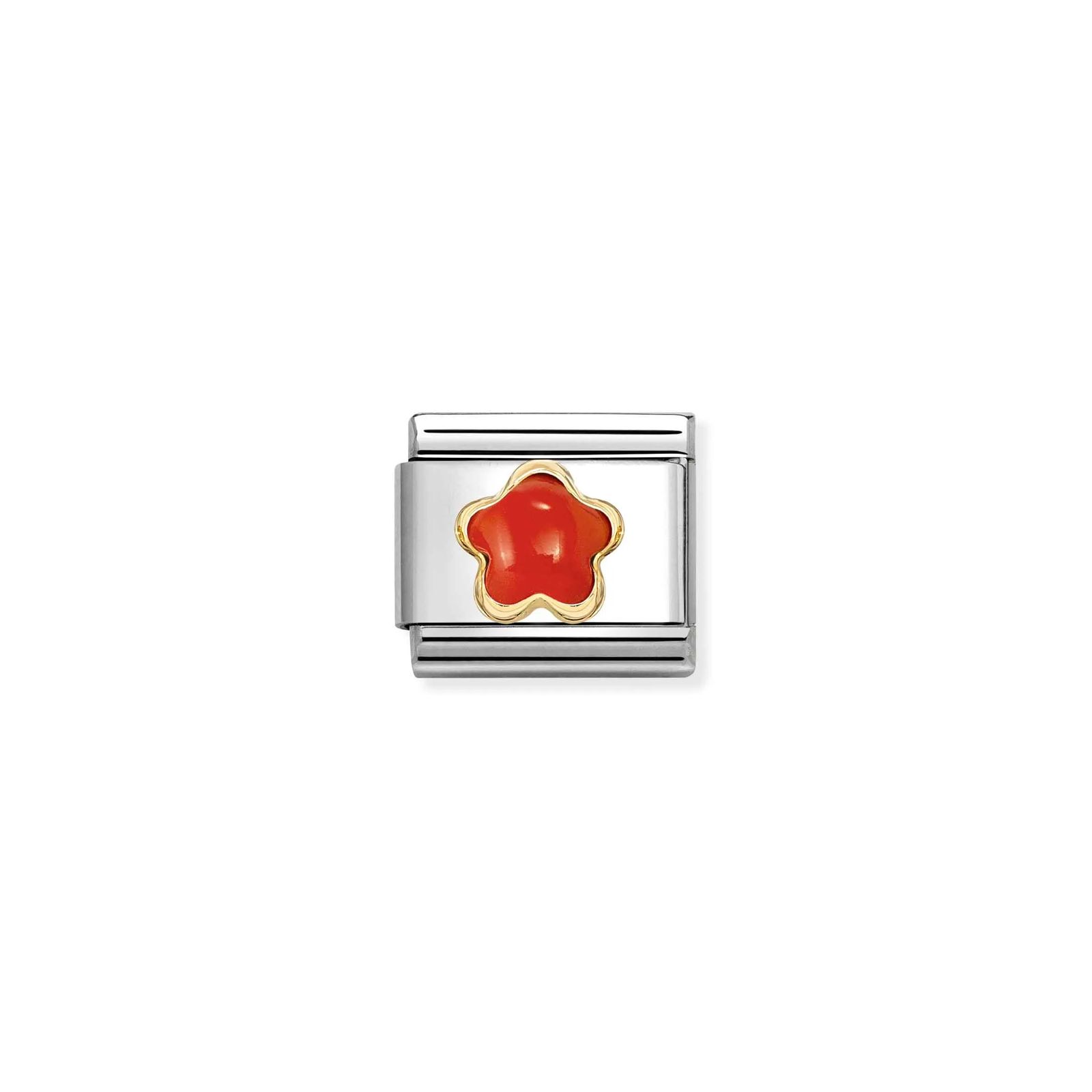 Nomination 030522/11 Classic Red Coral Flower Charm Jewellery