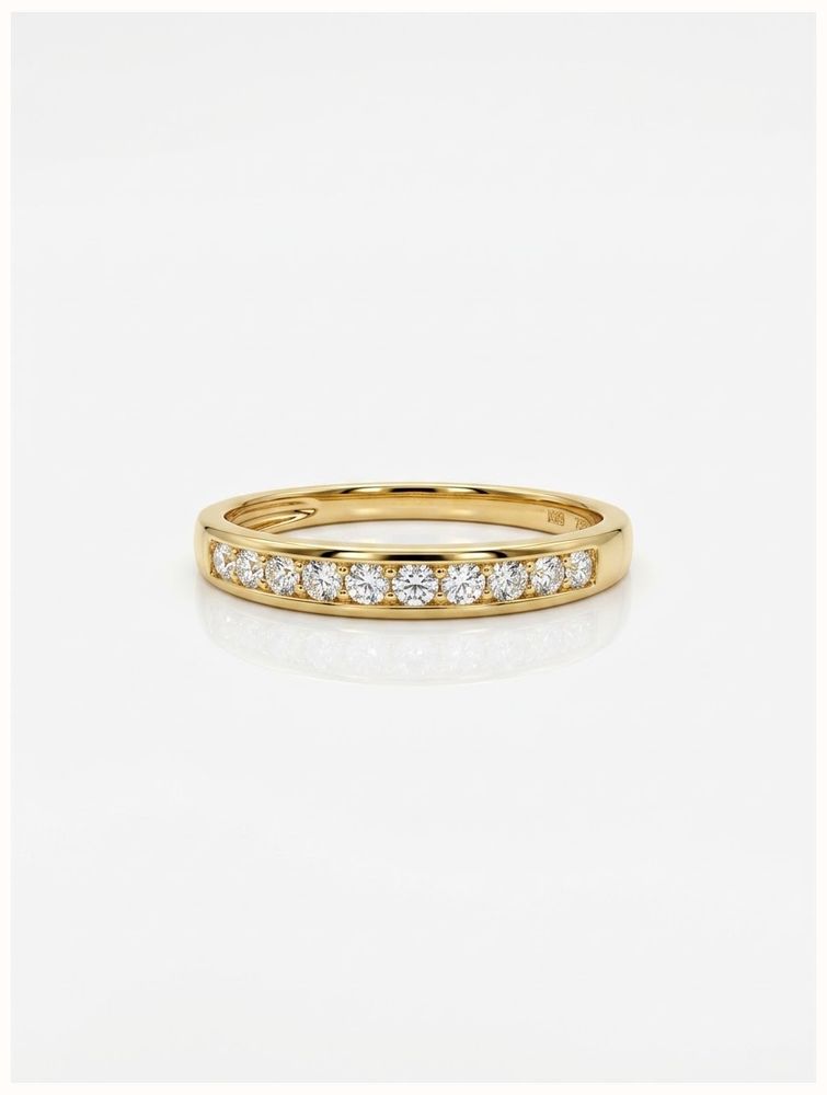 0.25ct Round Brilliant Natural Diamonds 9ct Yellow Gold Ring J86056 - alternate view 2