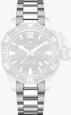 Hamilton Straps Khaki Navy Stainless Steel Bracelet - 20mm (BRACELET ONLY) H695776105