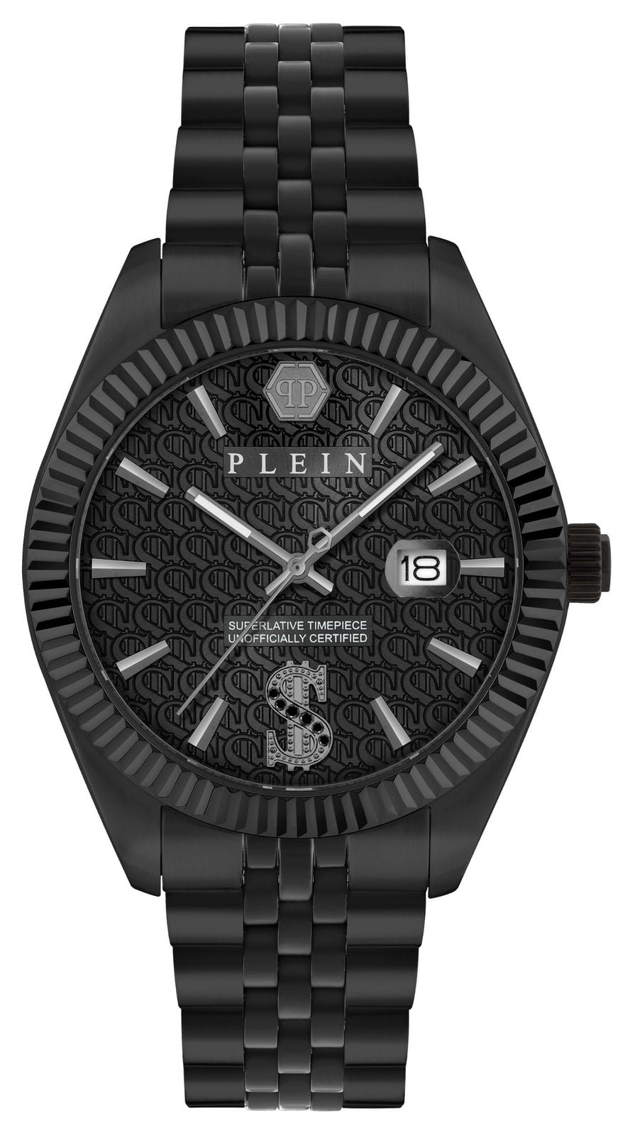 Philipp Plein PWMFA1125 DATE SUPERLATIVE (41mm) Black Dial Watch