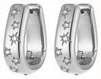 Olivia Burton Celestial Crystal Silver Tone Hoop Earrings 24100643